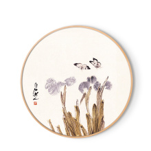Famous Chinese Painting With Round Framed Ready to Hang